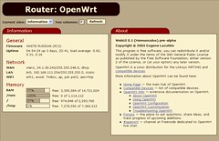 OpenWrt GUI screenshot