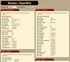 OpenWrt GUI screenshot