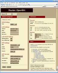 OpenWrt GUI screenshot