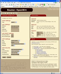 OpenWrt GUI screenshot