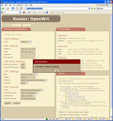 OpenWrt GUI screenshot