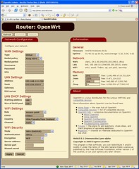 OpenWrt GUI screenshot